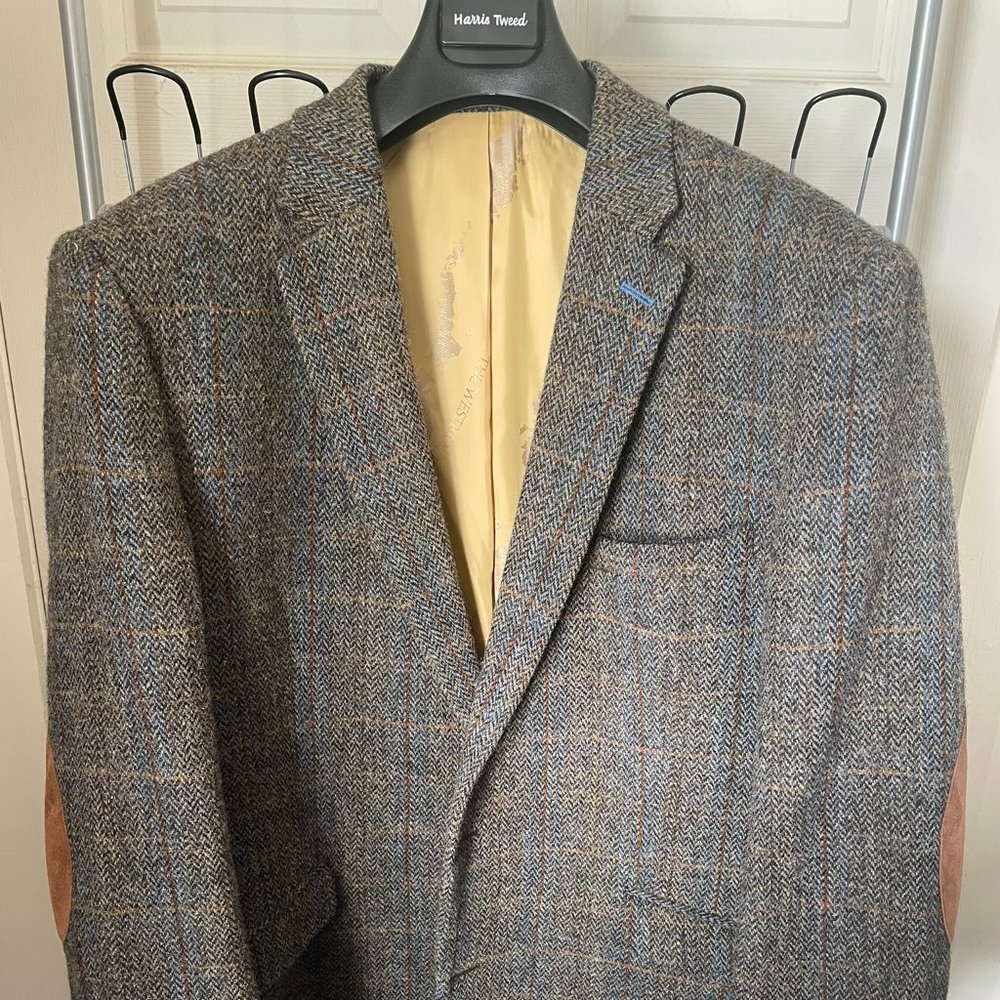 HARRIS TWEED HAND CRAFTED WOOL BLAZER 48R